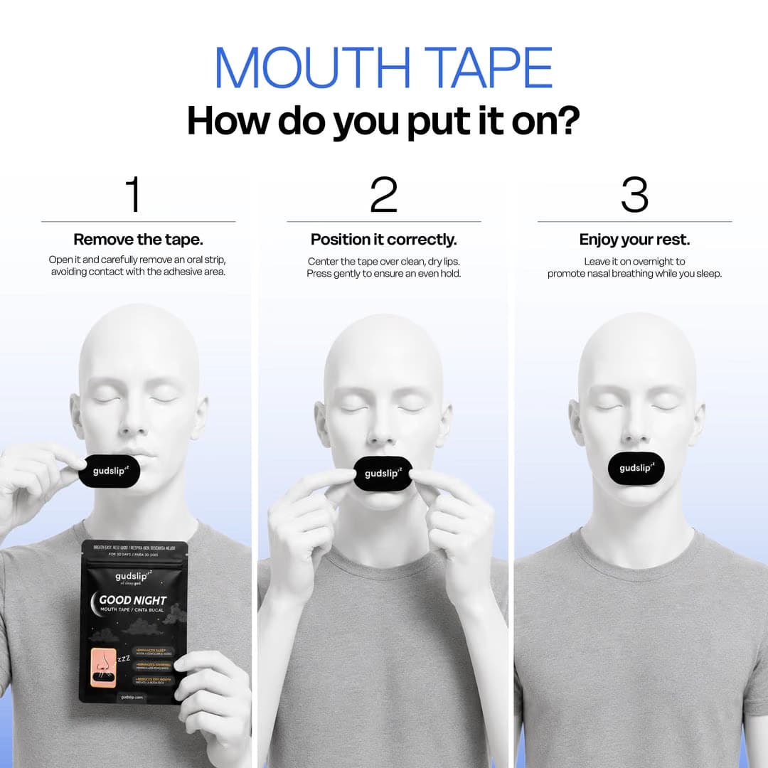 Gudslip® Mouth Tape (Black)